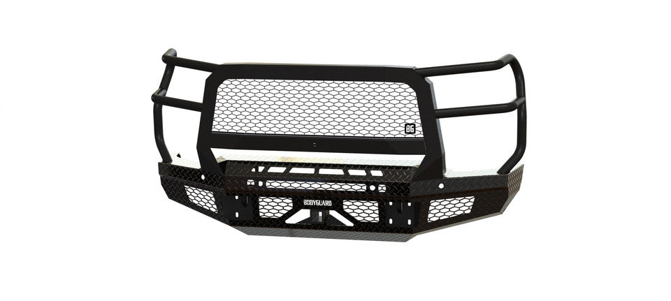 FT Front Bumper Extreme For 2020-2023 Silverado 2500/3500 HD Sensor Cutouts Fog Cutouts Receiver With Mesh Grill With Camera Harness Texture Black Powdercoat Bodyguard Bumpers