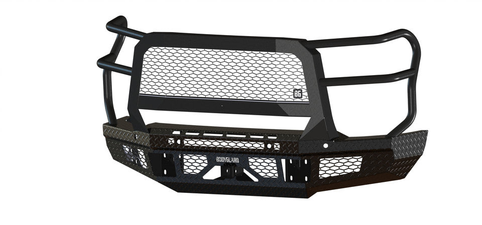 FT Front Bumper Extreme For 2024-2026 Silverado 2500/3500 HD Sensor Cutouts Fog Cutouts Receiver With Mesh Grill With Camera Harness Texture Black Powdercoat Bodyguard Bumpers