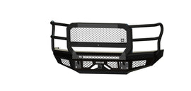 FT Front Bumper Extreme For 2017-2022 Ford F550 Superduty No Sensor Fog Cutouts Receiver With Mesh Grill With Camera Harness Gloss Black Powdercoat Fits 450/550 Trim Bodyguard Bumpers