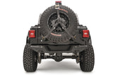 Fab Fours JL2070-B Spare Tire Carrier; Slant Back Tire Carrier; Bare;