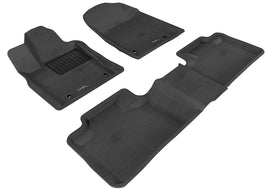 3D MATS L1JP00501509 3D KAGU FLOOR MAT 2 ROW SET BLACK