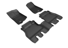 3D MATS L1JP01901509 3D KAGU FLOOR MAT 2 ROW SET BLACK