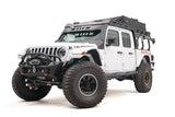 Fab Fours JTOR-02-B Overland Rack; Uncoated/Paintable; w/Overland Extension;