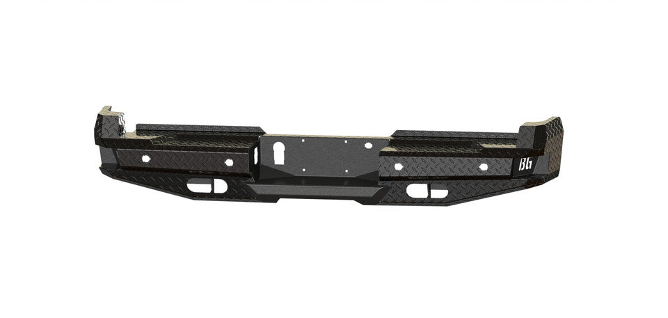 FT Rear Bumper For 2017-2022 Ford F250/350 Superduty Sensor Cutouts Texture Black Powdercoat Bodyguard Bumpers