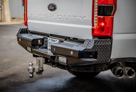 FT Rear Bumper For 2023-2026 Ford F250/350 Superduty Sensor Cutouts Texture Black Powdercoat Bodyguard Bumpers