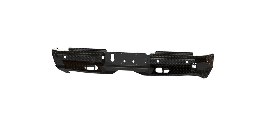 FT Rear Bumper For 2019-2026 Ram 2500/3500 HD Sensor Cutouts Gloss Black Powdercoat Bodyguard Bumpers