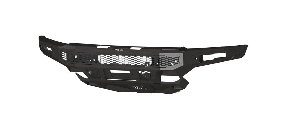 Freedom Front Bumper Base For 2021-2025 Ford Raptor Winch Mount Sensor Cutouts Without Mesh Grill No Camera Harness Texture Black Powdercoat Bodyguard Bumpers