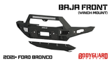 Bodyguard Bumpers LBF21MYTNB-R Freedom Front Bumper Baja For 2021-2025 Ford Bronco Raptor Only Winch Mount Sensor Cutouts With Camera Harness + Pod Texture Black Powdercoat Bodyguard Bumpers