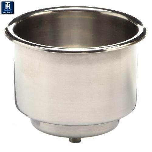 T-H MARINE LCH-1SS-DP STAINLESS STEEL CUP HOLDER