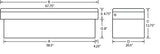 Lund 9303PB ALUMINUM SINGLE LID CROSS BOX