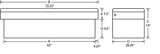 Lund 9307PB ALUM SGL LID HD-28 CROSS BOX
