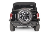 Fab Fours FB21-E5251-1 Vengeance Rear Bumper; 2 Stage Matte Black Powder Coat;
