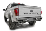 Fab Fours FF24-E6551-1 Vengeance Rear Bumper; 2 Stage Matte Black Powder Coated; Sensor;