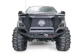 Fab Fours GR4700-1 Grumper Front Winch Bumper; 2 Stage Black Powder Coat;