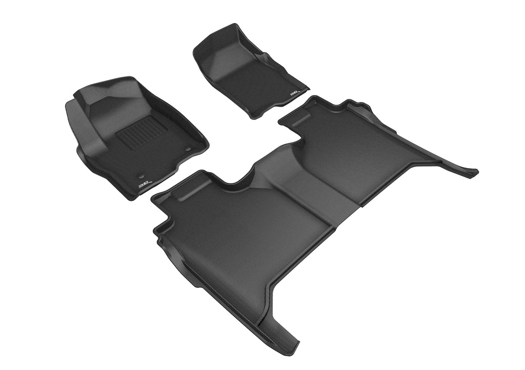3D MATS L1GM02501509 3D KAGU FLOOR MAT 2 ROW SET BLACK