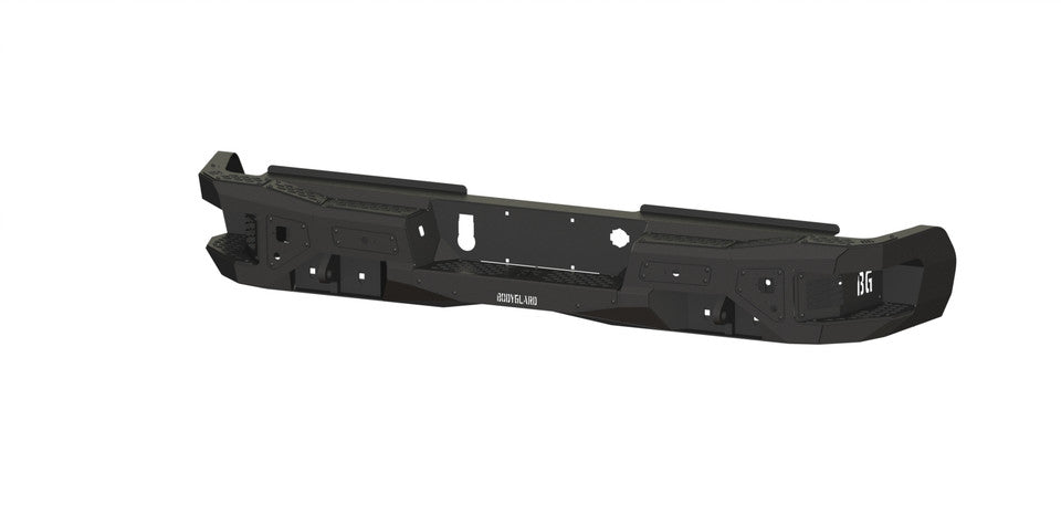 Freedom Rear Bumper For 2020-2026 Silverado/Sierra 2500/3500 HD Sensor Cutouts Bare Metal Bodyguard Bumpers