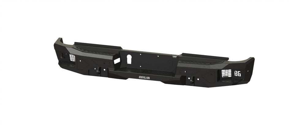 Freedom Rear Bumper For 2019-2026 Ram 2500/3500 HD Sensor Cutouts Texture Black Powdercoat Bodyguard Bumpers