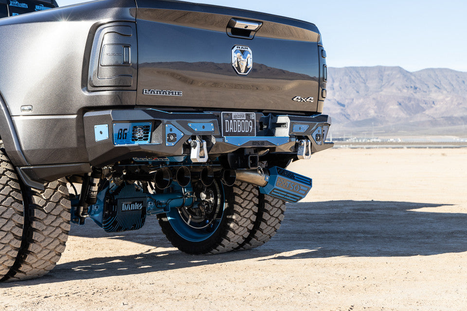 Freedom Rear Bumper For 2019-2026 Ram 2500/3500 HD Sensor Cutouts Texture Black Powdercoat Bodyguard Bumpers