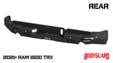 Bodyguard Bumpers MGR21LYB Freedom Rear Bumper For 2021-2024 Ram 1500 TRX Sensor Cutouts Dual exhaust Bare Metal Bodyguard Bumpers