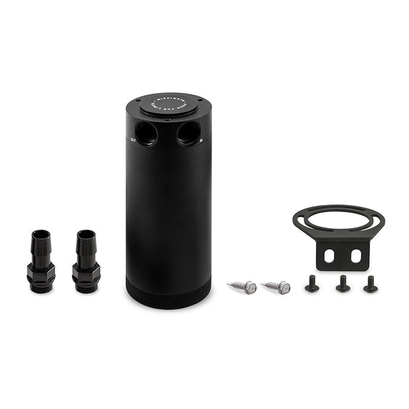 Mishimoto MMBCC-CBTWO-XLBK XL Compact Baffled Oil Catch Can, 2-Port