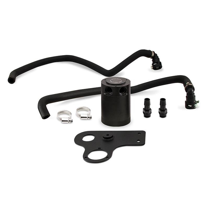 Mishimoto MMBCC-MUS8-18PBE Baffled Oil Catch Can, PCV Side, fits Ford Mustang GT 2018+