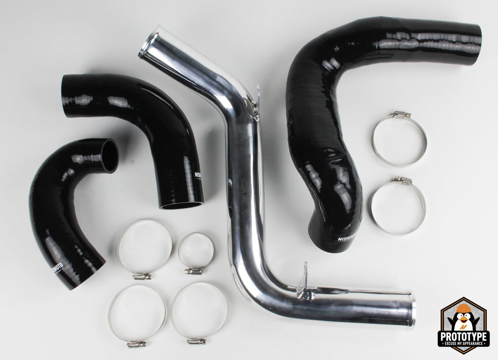 Mishimoto MMICP-FOST-13KP Ford Focus ST Intercooler Pipe Kit, 2013-2018 Polished