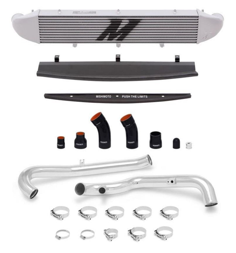 Mishimoto MMINT-FIST-14KPSL Ford Fiesta ST Intercooler Kit, 2014-2019 Polished Pipes, Silver Cooler