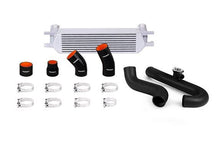 Load image into Gallery viewer, Mishimoto MMINT-MUS4-15KWSL Ford Mustang EcoBoost Performance Intercooler Kit, 2015+ Silver w/ Black Pipes