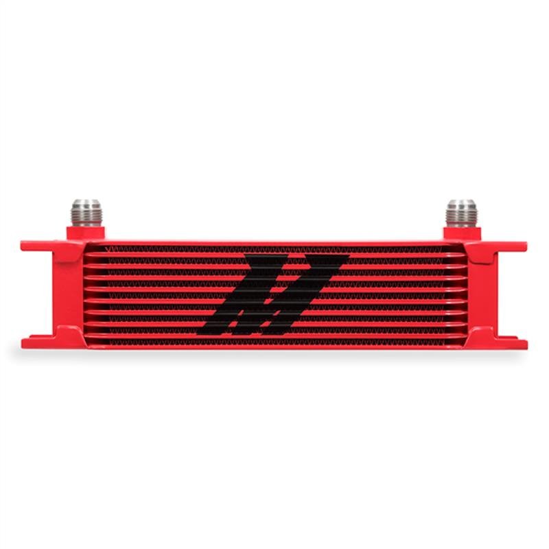 Mishimoto MMOC-10RD Universal 10-Row Oil Cooler, Red