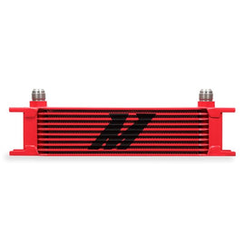 Mishimoto MMOC-10RD Universal 10-Row Oil Cooler, Red