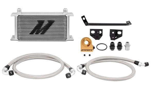Mishimoto MMOC-MUS4-15T Ford Mustang EcoBoost Thermostatic Oil Cooler Kit, 2015-2017, Silver