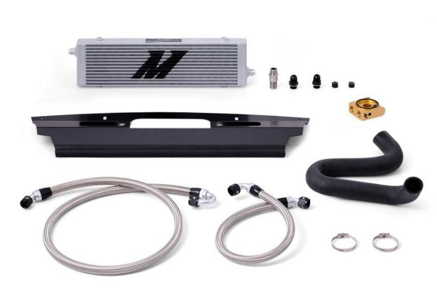 Mishimoto MMOC-MUS8-15T Ford Mustang GT Silver Oil Cooler Kit, 2015-2017