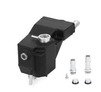 Mishimoto MMRT-F2D-11SMWBK Secondary Degas Tank, Fits 2011+ Ford 6.7L Powerstroke, Micro-Wrinkle Black