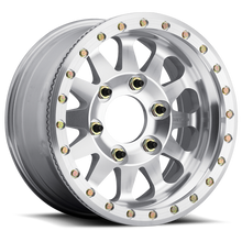 Load image into Gallery viewer, Aluminum Wheels 17x9 Beadlock MR101 Bolt Pattern 6 On 135 Offset -12 Lip Size 3.15 Raw Machined Method