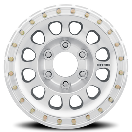 Aluminum Wheels 15x8 Beadlock MR103 Bolt Pattern 5 On 139.7 Offset -24 Lip Size 2.99 Raw Machined Method
