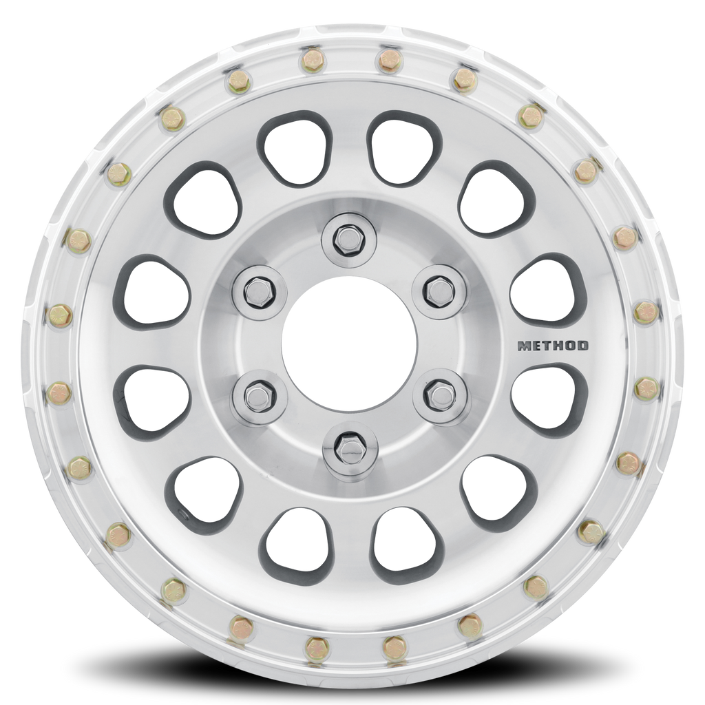 Aluminum Wheels 17x9 Beadlock MR103 Bolt Pattern 6 On 165.1 Offset -12 Lip Size 2.76 Raw Machined Method