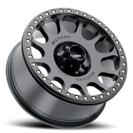 Aluminum Wheels 17x8.5 Beadlock MR105 Bolt Pattern 6 On 135 Offset 0 Lip Size 1.46 Matte Black MB Method