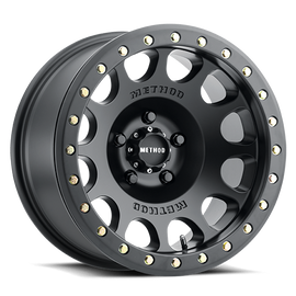 Aluminum Wheels 17x8.5 Beadlock MR105 Bolt Pattern 5 On 139.7 Offset 0 Lip Size 1.46 Matte Black MB Method