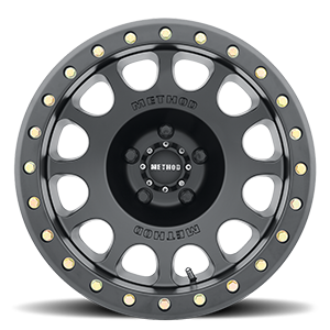 Aluminum Wheels 17x8.5 Beadlock MR105 Bolt Pattern 5 On 139.7 Offset 0 Lip Size 1.46 Matte Black MB Method