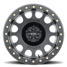Load image into Gallery viewer, Aluminum Wheels 17x8.5 Beadlock MR105 Bolt Pattern 5 On 139.7 Offset 0 Lip Size 1.46 Matte Black MB Method