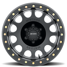 Load image into Gallery viewer, Aluminum Wheels 17x8.5 Beadlock MR105 Bolt Pattern 8 On 165.1 Offset 0 Lip Size 1.46 Matte Black MB Method