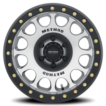 Load image into Gallery viewer, Aluminum Wheels 17x9 Beadlock MR105 Bolt Pattern 6 On 139.7 Offset -38 Lip Size 1.77 Matte Black MBM Machined Face Method