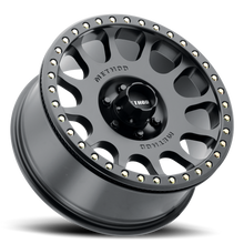 Load image into Gallery viewer, Aluminum Wheels 17x9 Beadlock MR105 Bolt Pattern 6 On 139.7 Offset -38 Lip Size 1.77 Matte Black MB Method