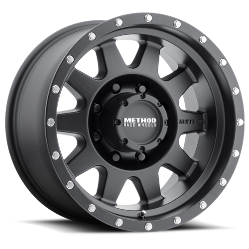 Aluminum Wheels 16x8 The Standard MR301 Bolt Pattern 8 On 165.1 Offset 0 Lip Size 2.52 Matte Black MB Method