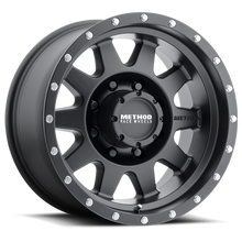 Load image into Gallery viewer, Aluminum Wheels 16x8 The Standard MR301 Bolt Pattern 8 On 165.1 Offset 0 Lip Size 2.52 Matte Black MB Method