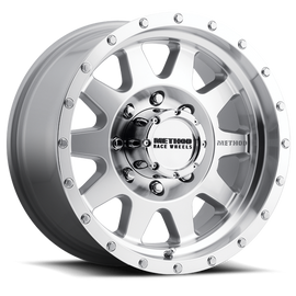 Aluminum Wheels 17x9 The Standard MR301 Bolt Pattern 8 On 165.1 Offset -12 Lip Size 3.46 Machined SL Clear Coat Method