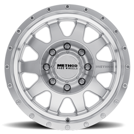 Aluminum Wheels 17x9 The Standard MR301 Bolt Pattern 8 On 165.1 Offset -12 Lip Size 3.46 Machined SL Clear Coat Method