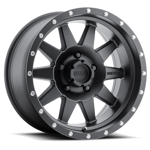 Aluminum Wheels 18x9 The Standard MR301 Bolt Pattern 5 On 127 Offset -12 Lip Size 3.54 Matte Black MB Method