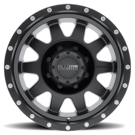 Aluminum Wheels 18x9 The Standard MR301 Bolt Pattern 8 On 165.1 Offset 18 Lip Size 2.68 Matte Black MB Method