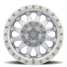 Aluminum Wheels 20x10 Double Standard MR304 Bolt Pattern 5 On 139.7 Offset -18 Lip Size 3.9 Machined SL Clear Coat Method